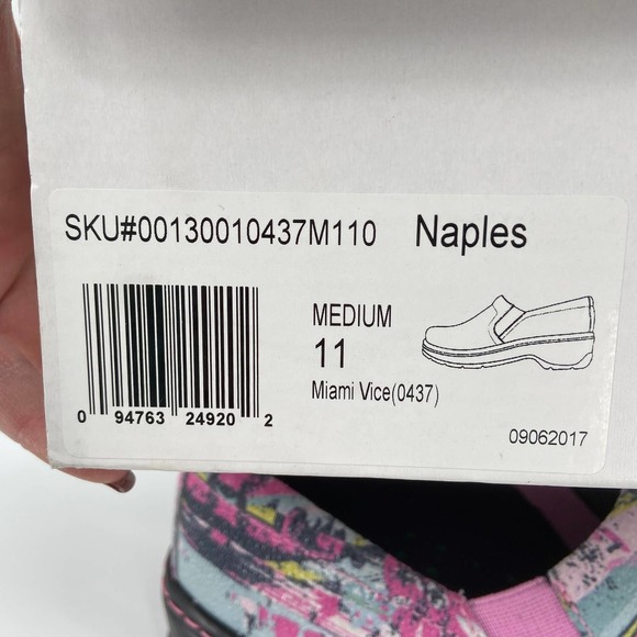 KLOGS Naples Comfort Clog Work Mule Leather Miami Vice Pink Women's Size 11 - Picture 12 of 12